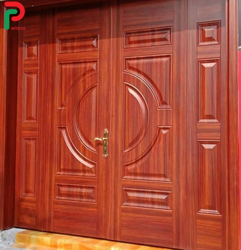Cấu tạo cửa thép vân gỗ thường dùng trong gia đình 