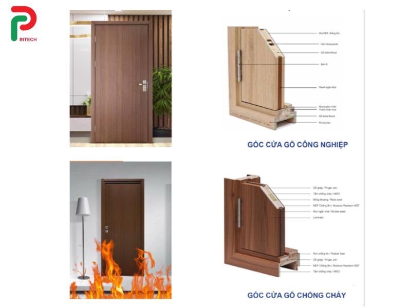 Cửa Gỗ Chống Cháy Công Nghiệp Độ Bền Trường Tồn Lên Tới 20 Năm