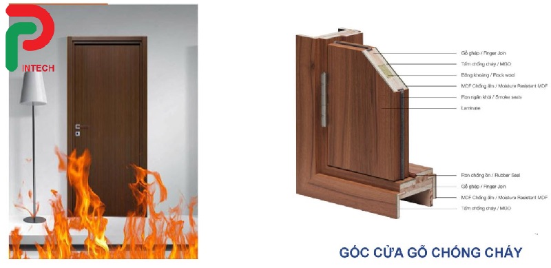 Cửa Gỗ Chống Cháy EI 45 Phút