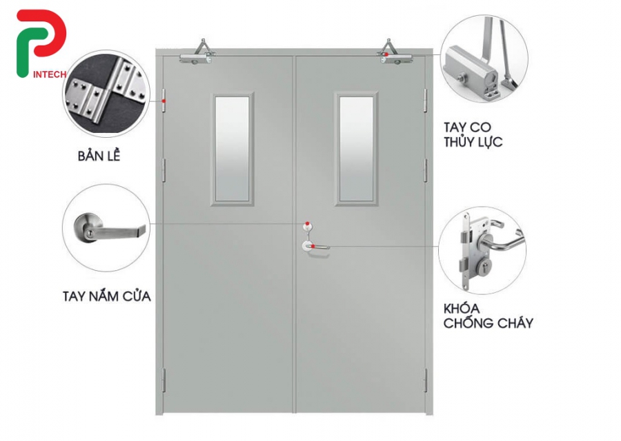 Phụ Kiện Đi Kèm Cửa Chống Cháy: Khóa, Tay Co Thủy Lực Và Gioăng Chống Khói