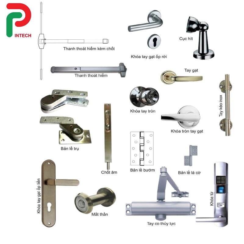 Phụ Kiện Đi Kèm Cửa Chống Cháy: Khóa, Tay Co Thủy Lực, Gioăng Chống Khói