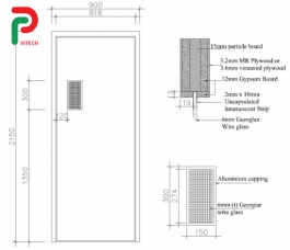 Bản vẽ cửa chống cháy công dụng và phân loại