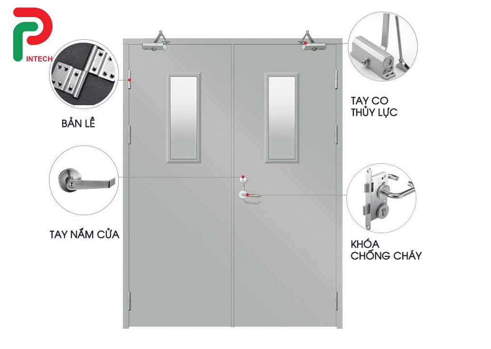 Phụ Kiện Đi Kèm Cửa Chống Cháy: Khóa, Tay Co Thủy Lực Và Gioăng Chống Khói