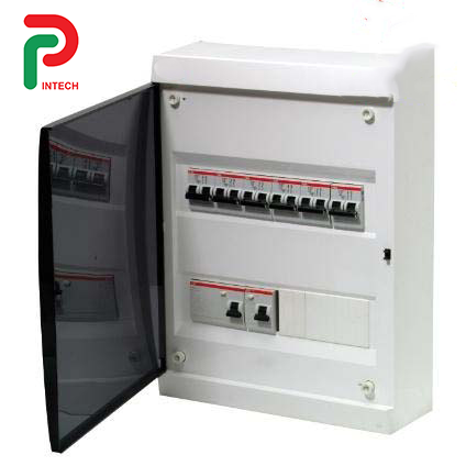 Tủ điện nhựa nổi 8 module Resi9 MP cửa trắng/cửa mờ(MIP12108/MIP12108T)